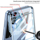 Electroplating All-inclusive Phone Case With Back Screen Protector For Samsung Galaxy Z Flip5 Flip4 Flip3 5G - {{ shop_name}} varyfun