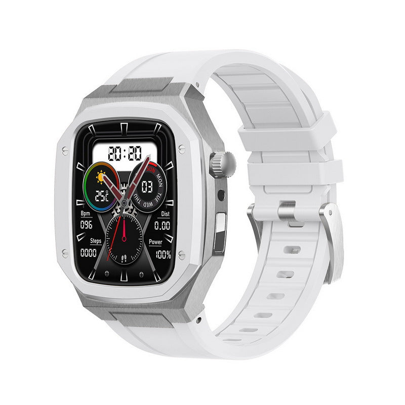 Luxury Metal Case Strap For Apple Watch Series 44/45mm - mycasety2023 Mycasety