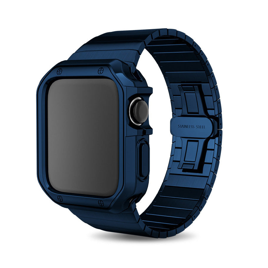 Luxury Metal Case Strap For Apple Watch Series 49/45/44/42/41/40/38 mm - mycasety2023 Mycasety