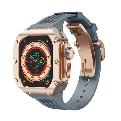 Luxurious Titanium Alloy Case Strap For Apple Watch Ultra 49 mm