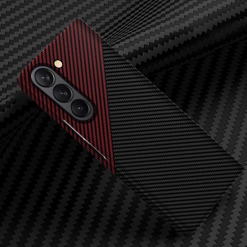 Luxurious Carbon Fiber Shockproof Galaxy Z Fold Phone Case