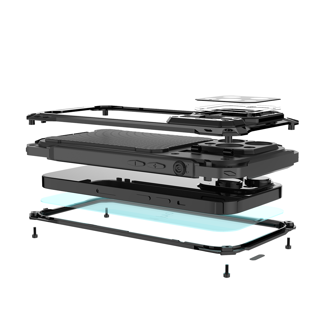 Armor Anti-fall Invisible Bracket Lens Protective Phone Case For iPhone - {{ shop_name}} varyfun