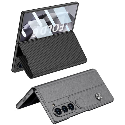 Luxurious Leather Cover Shockproof Phone Case With Screen Protector For Galaxy Z Fold 6/7