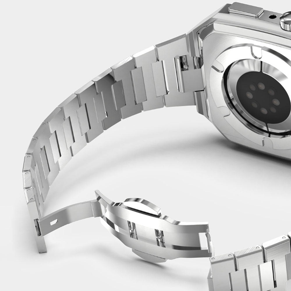 Luxury Metal Case Strap For Apple Watch Series - {{ shop_name}} varyfun