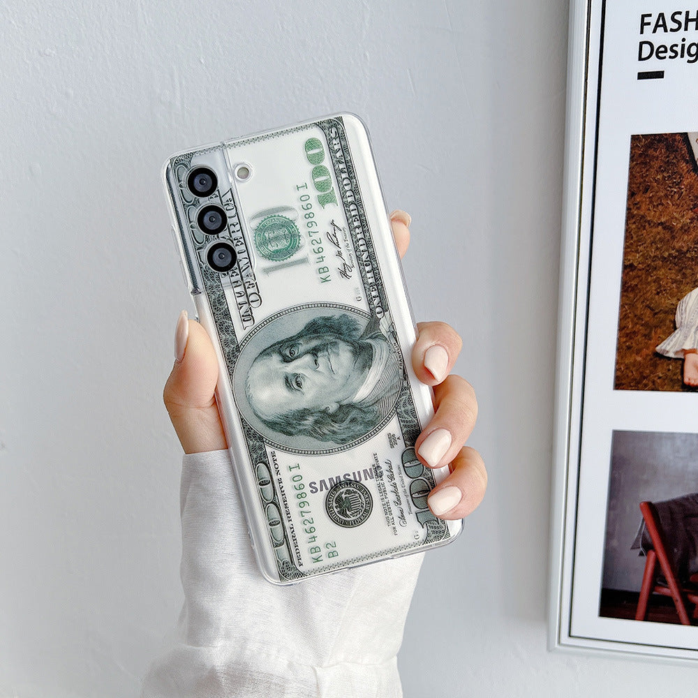 New Creative Personality US Dollar Bill Silicone Phone Case For Samsung - {{ shop_name}} varyfun