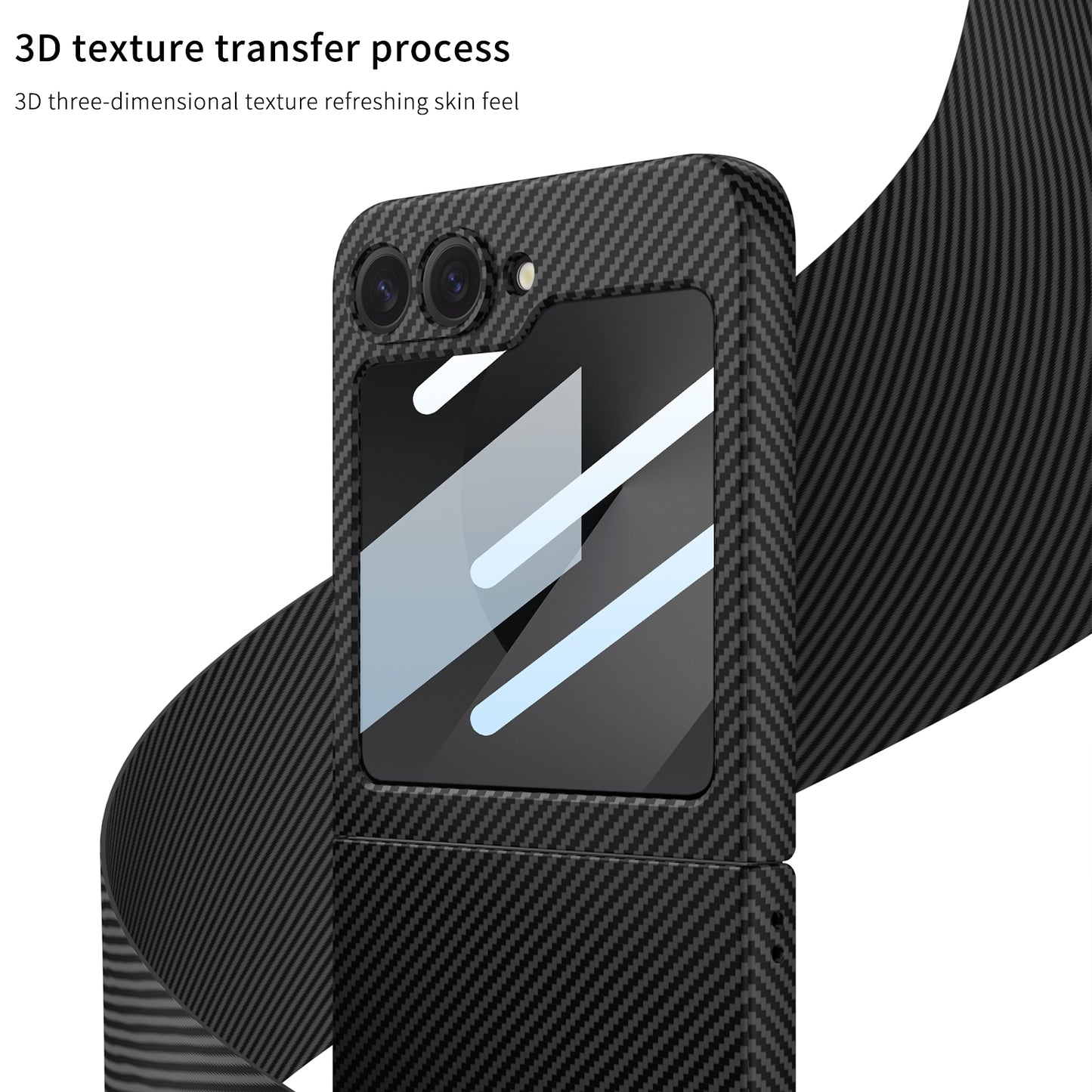 Carbon Fiber Shockproof Phone Case For Galaxy Z Flip6