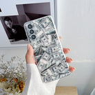 New Creative Personality US Dollar Bill Silicone Phone Case For Samsung - {{ shop_name}} varyfun