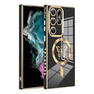 Luxury Electroplate Magnetic Magsafe Wireless Charging Butterfly Protective Phone Case For Samsung - {{ shop_name}} varyfun