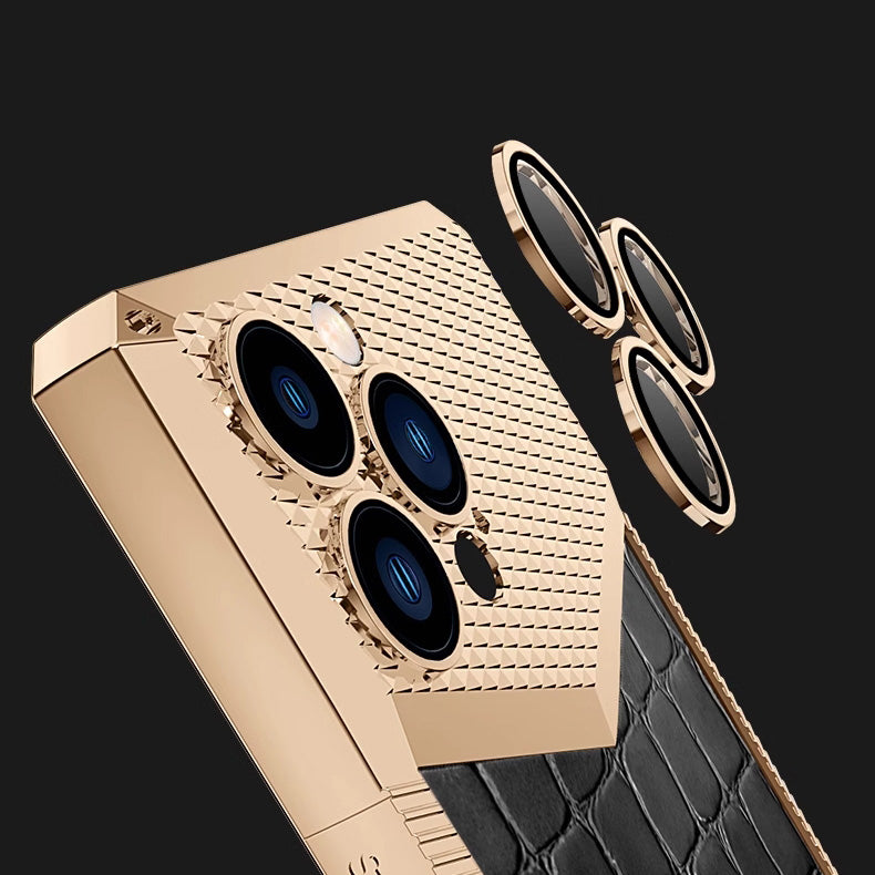 Electroplated Leather Anti-fall Protective iPhone Case