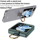 Ultra-thin All-inclusive Protective Phone Case With Ring Holder For Samsung Galaxy Z Flip5 Flip4 Flip3 5G - {{ shop_name}} varyfun