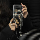 Varyfun | Retro Angel Phone Case With Chain For Samsung Galaxy Z Flip4 Flip3 5G