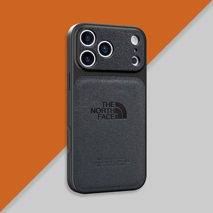 Trendy Leather Textured Phone Cover For iPhone