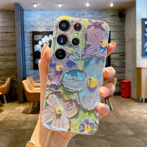 Oil Painting Flower Samsung Phone Case For Galaxy A Series - {{ shop_name}} varyfun