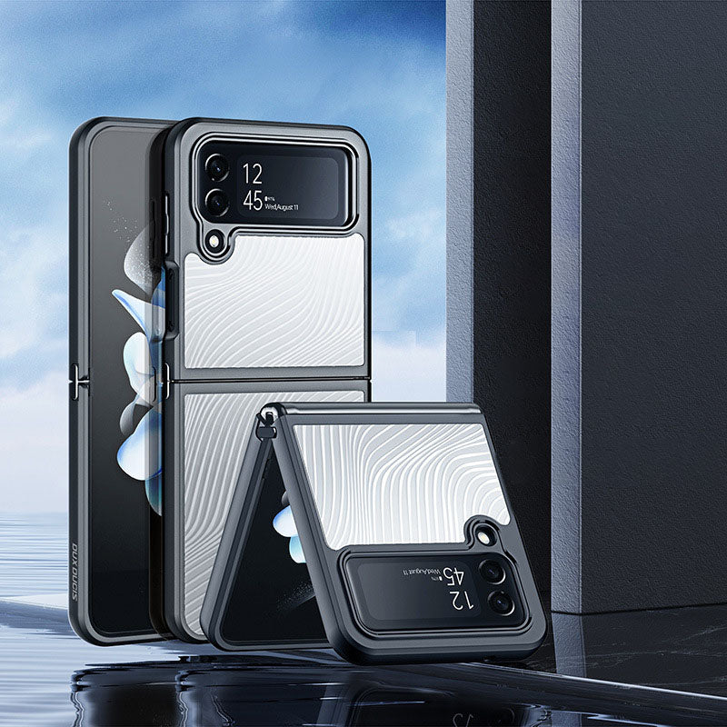 Flowing Light Design Frosted Phone Case For Samsung Z Flip4 5G