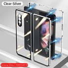 Samsung Galaxy Z Fold3 Fold4 Magnetic Double-Sided Protection Tempered Glass Aluminum Frame Phone Case - {{ shop_name}} varyfun