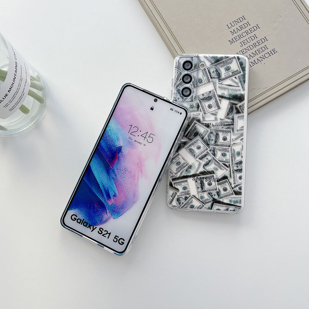 New Creative Personality US Dollar Bill Silicone Phone Case For Samsung - {{ shop_name}} varyfun