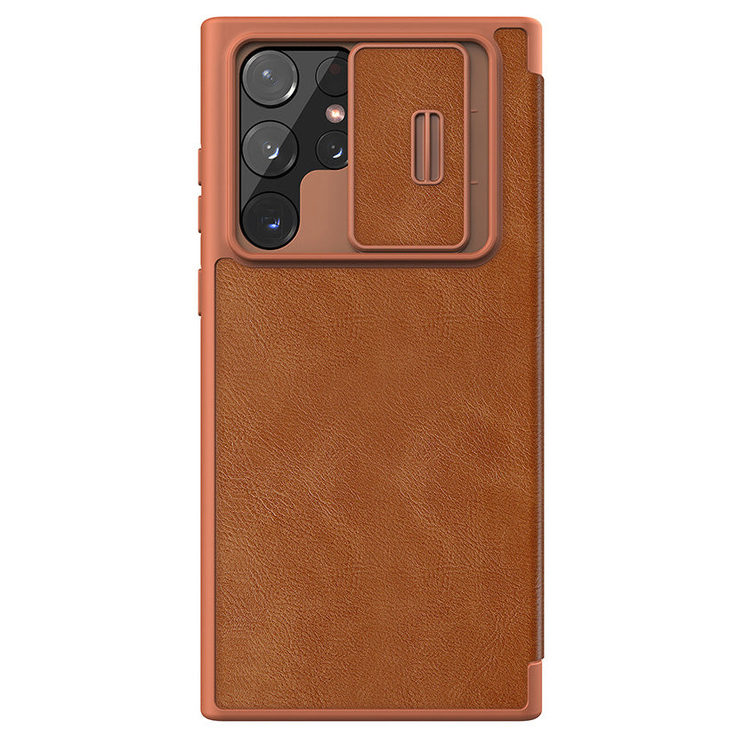 Luxurious Leather Lens All-inclusive Protection Phone Cover For Smasung Galaxy S23 S22 Ultra Plus