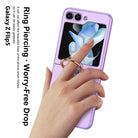 Ultra-thin All-inclusive Protective Phone Case With Ring Holder For Samsung Galaxy Z Flip5 Flip4 Flip3 5G - {{ shop_name}} varyfun