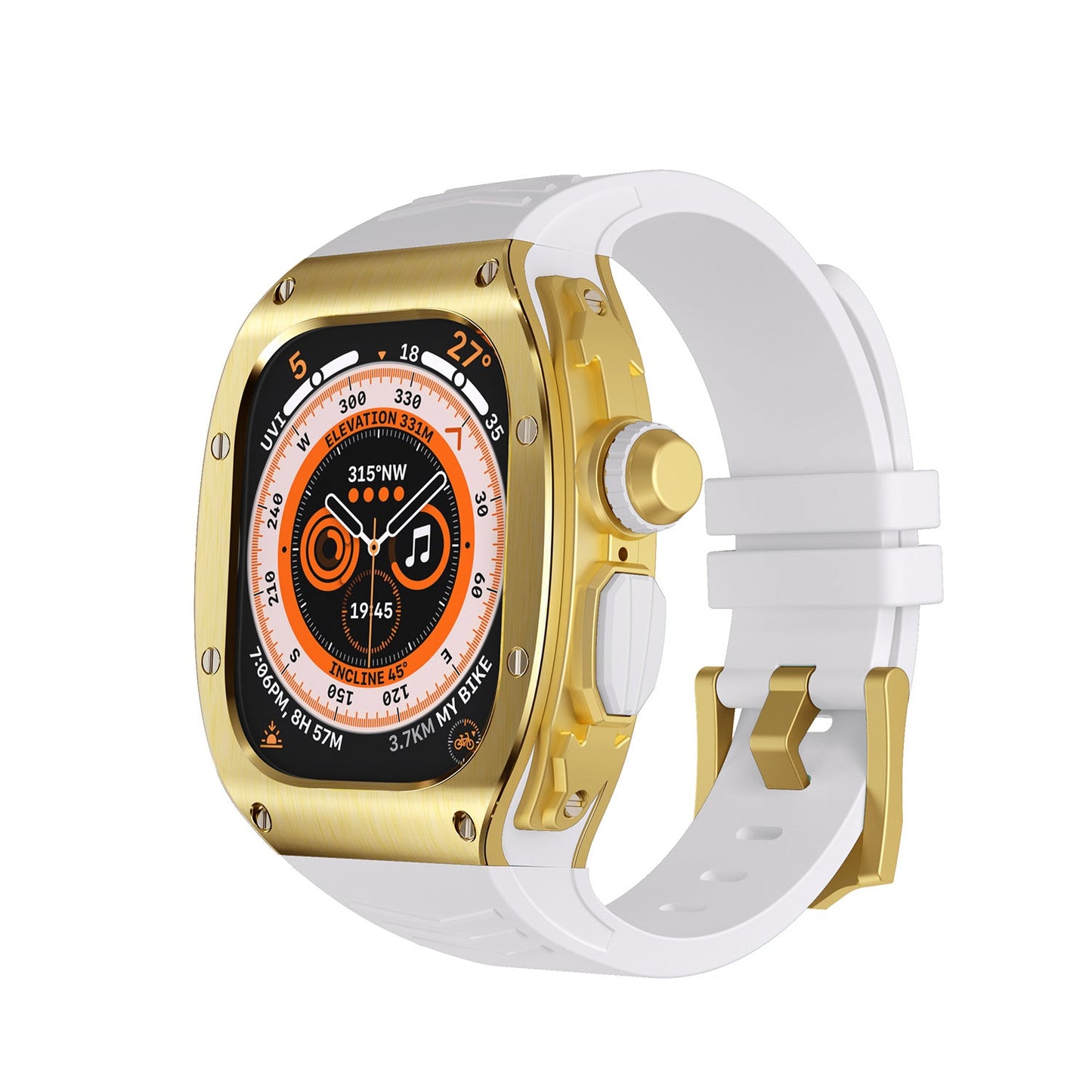 Luxury Metal Case Strap For Apple Watch Ultra 49mm