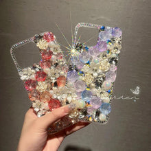 Load image into Gallery viewer, Luxury Rhinestone Diamond Rose iPhone Case - {{ shop_name}} varyfun
