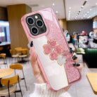 Four-leaf-clover Diamond Glass iPhone Case - {{ shop_name}} varyfun