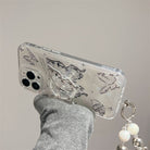 Ins Hot Textured Butterfly With Wristband & Bracket For iPhone Case - {{ shop_name}} varyfun