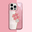 Four-leaf-clover Diamond Glass iPhone Case - {{ shop_name}} varyfun