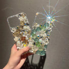 Luxury Rhinestone Diamond Rose iPhone Case - {{ shop_name}} varyfun