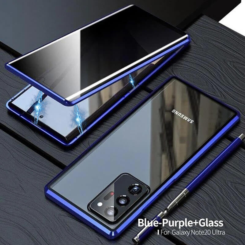 Samsung Magnetic Double-Sided Protection Tempered Glass Phone Case