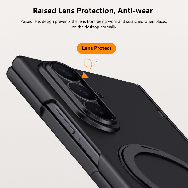 Luxurious Magnetic Ring Holder Phone Case For Galaxy Z Fold 7