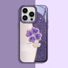 Four-leaf-clover Diamond Glass iPhone Case - {{ shop_name}} varyfun