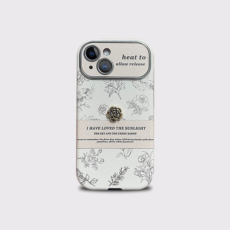 Luxurious Camellia Anti-fall Protective iPhone Case