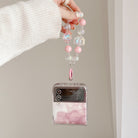 Gentle Ripple Moon Phone Case With Wristband For Samsung Galaxy Z Flip3 Flip4 5G - {{ shop_name}} varyfun