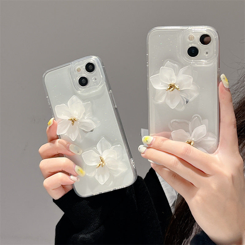 High-end Stereoscopic Flowers iPhone Case - {{ shop_name}} varyfun