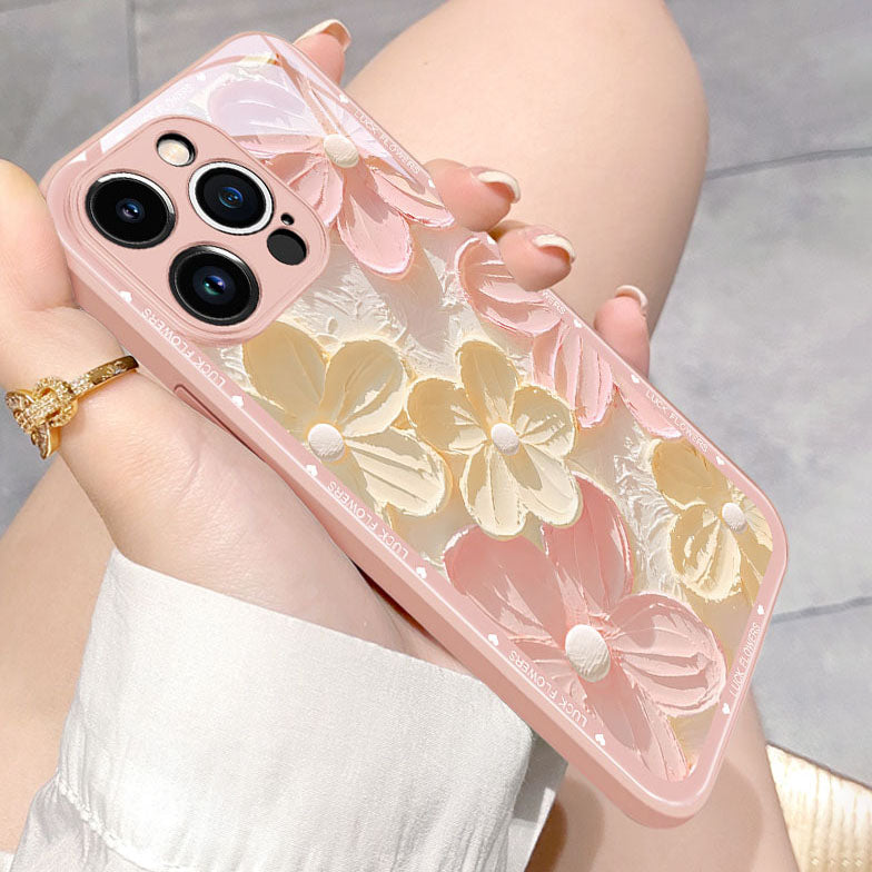 Fresh Oil Painting Flowers iPhone Case - {{ shop_name}} varyfun