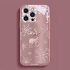 Elk Deer Diamond Glass Case With Lens Protection For iPhone - {{ shop_name}} varyfun