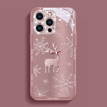 Load image into Gallery viewer, Elk Deer Diamond Glass Case With Lens Protection For iPhone - {{ shop_name}} varyfun
