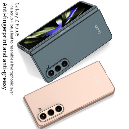 Electroplated Slim Samsung Galaxy Z Fold 5 Case with Front Screen Tempered Glass Protector - Mycasety Mycasety