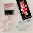 Gentle Ripple Moon Phone Case With Wristband For Samsung Galaxy Z Flip3 Flip4 5G - {{ shop_name}} varyfun