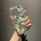 Luxury Rhinestone Diamond Rose iPhone Case - {{ shop_name}} varyfun