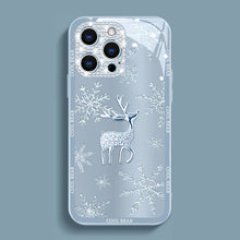 Load image into Gallery viewer, Elk Deer Diamond Glass Case With Lens Protection For iPhone - {{ shop_name}} varyfun
