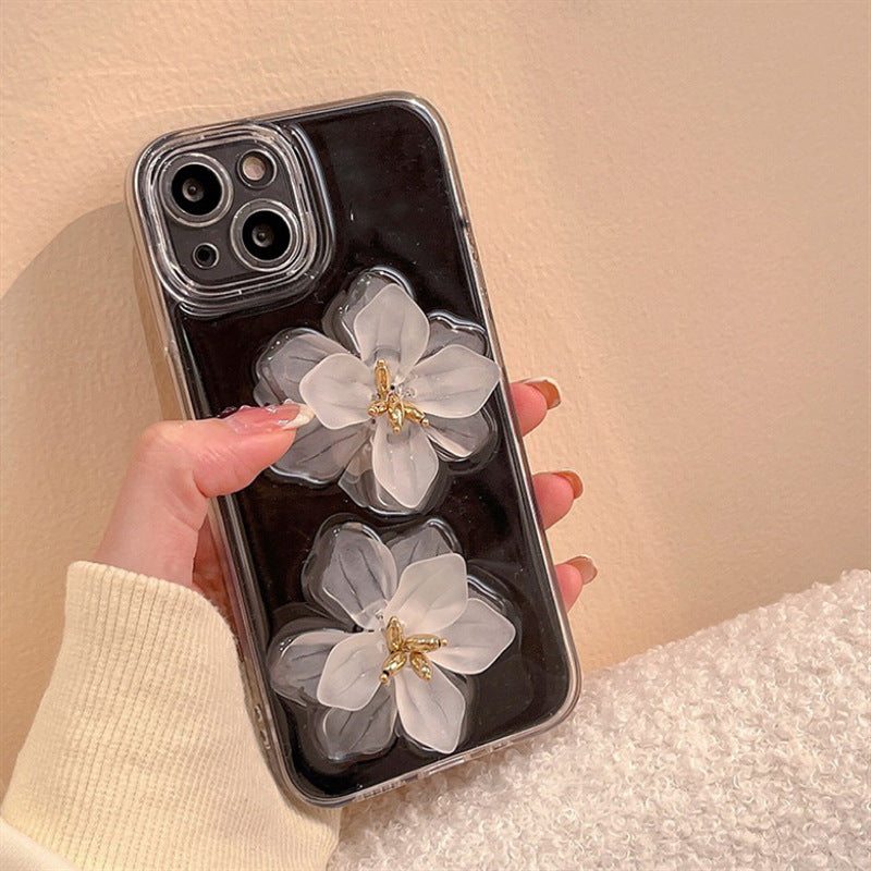High-end Stereoscopic Flowers iPhone Case - {{ shop_name}} varyfun