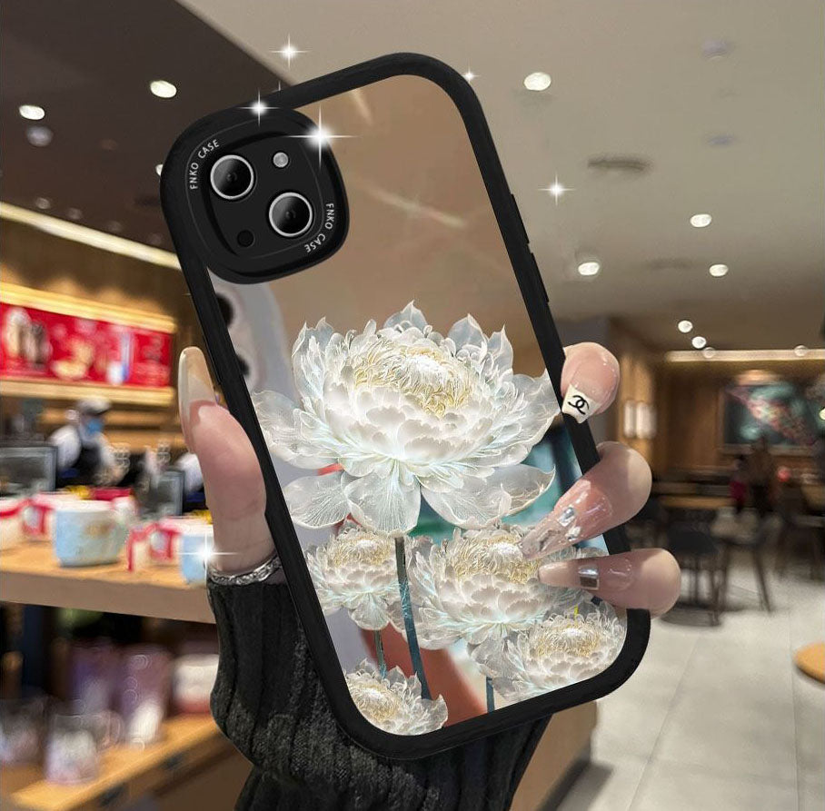 Mirror Flower With Wristband For iPhone Case - {{ shop_name}} varyfun