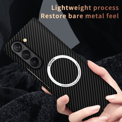 Luxurious Carbon Fiber Shockproof Galaxy Z Fold Phone Case