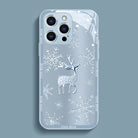 Elk Deer Diamond Glass Case With Lens Protection For iPhone - {{ shop_name}} varyfun