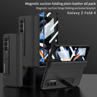 varyfun.com | Products Luxury Leather Magnetic Hinge With Bracket Phone Case For Samsung Galaxy Z Fold4 Fold3 5G