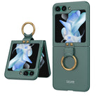 Ultra-thin All-inclusive Protective Phone Case With Ring Holder For Samsung Galaxy Z Flip5 Flip4 Flip3 5G - {{ shop_name}} varyfun