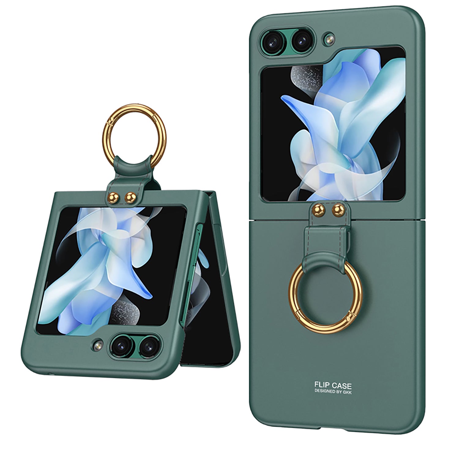 Ultra-thin All-inclusive Protective Phone Case With Ring Holder For Samsung Galaxy Z Flip5 Flip4 Flip3 5G - {{ shop_name}} varyfun