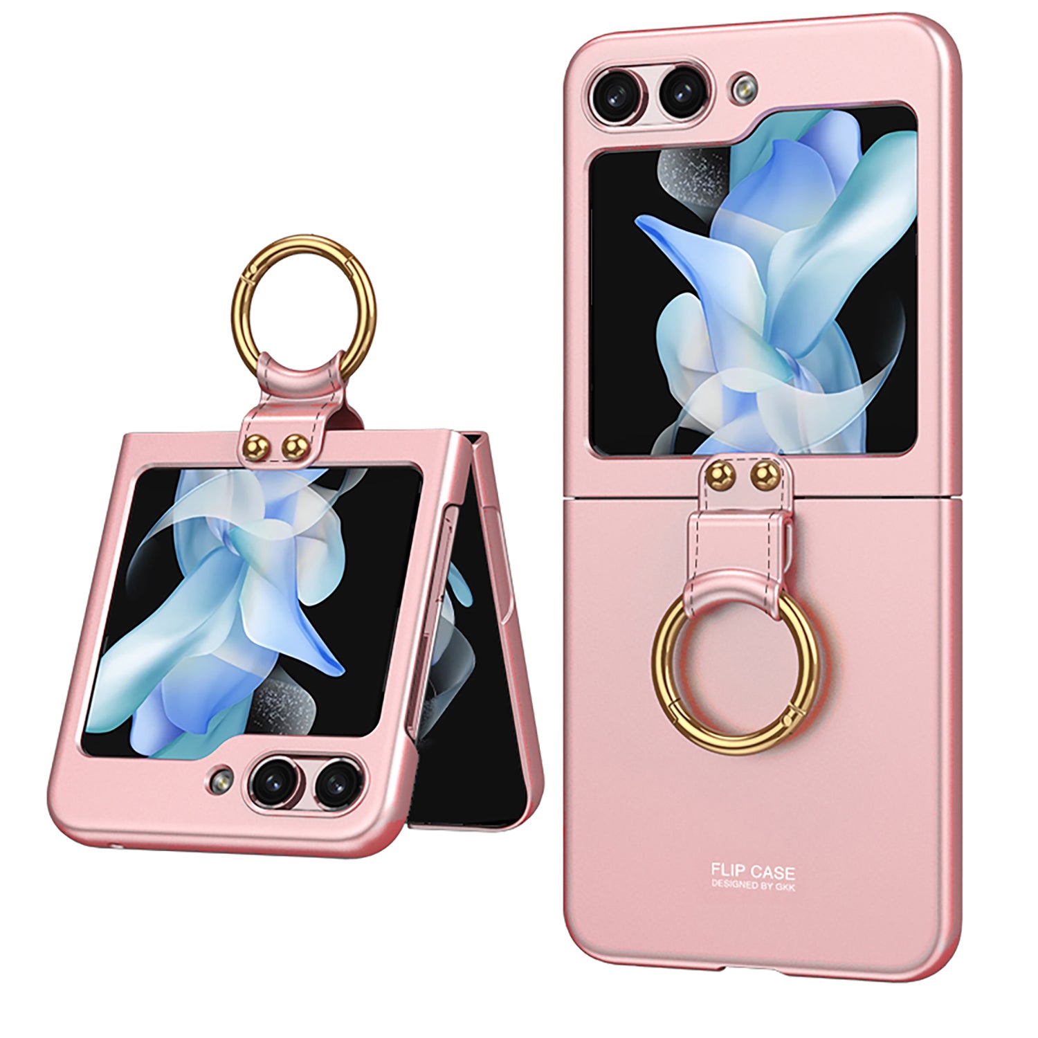 Ultra-thin All-inclusive Protective Phone Case With Ring Holder For Samsung Galaxy Z Flip5 Flip4 Flip3 5G - {{ shop_name}} varyfun