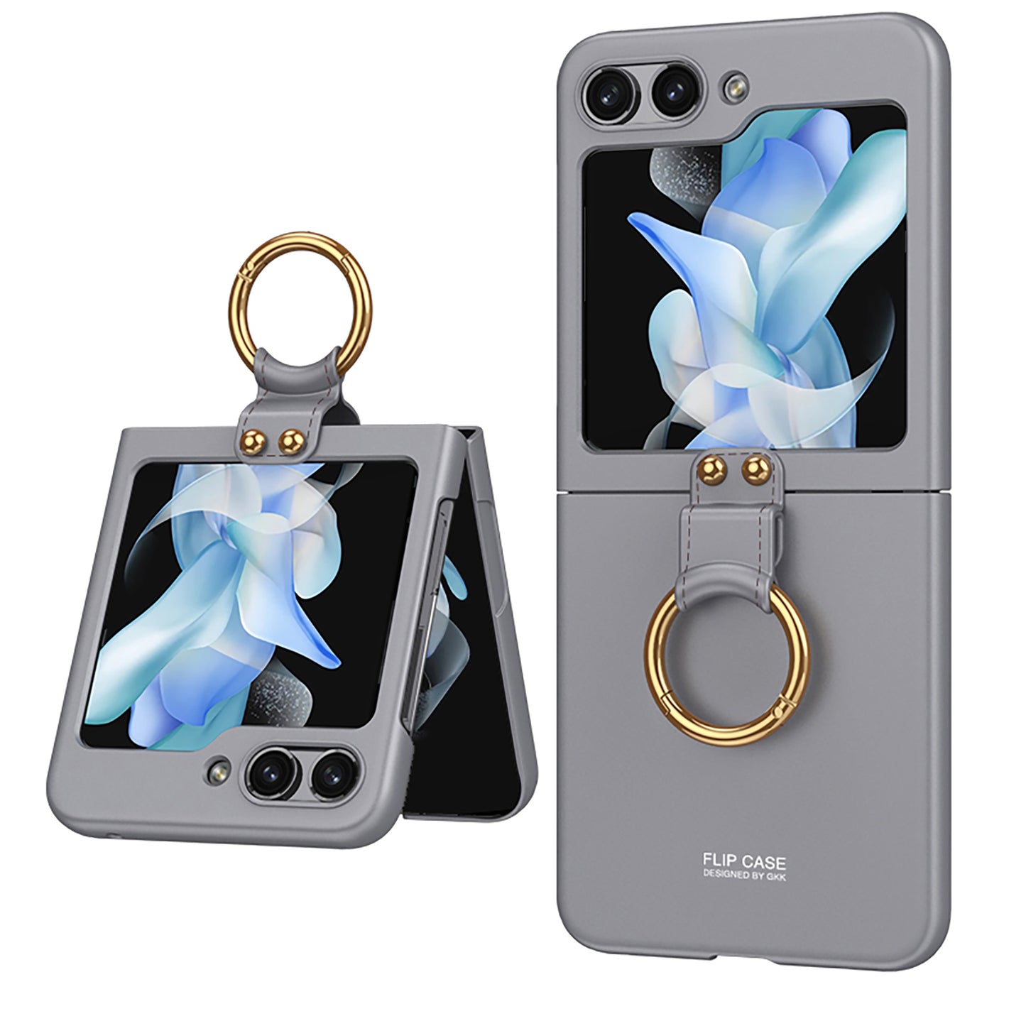 Ultra-thin All-inclusive Protective Phone Case With Ring Holder For Samsung Galaxy Z Flip5 Flip4 Flip3 5G - {{ shop_name}} varyfun